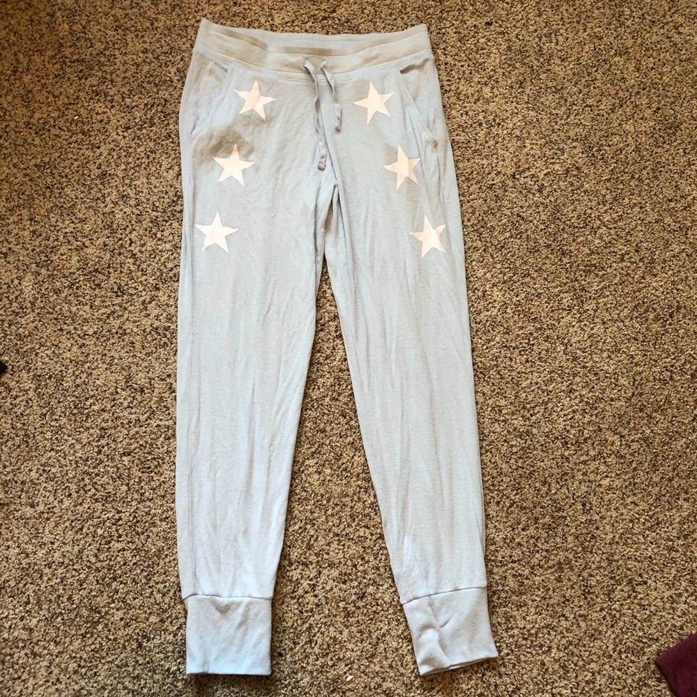 PINK light blue joggers